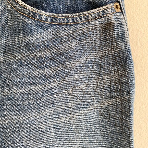Marc Jacobs Vintage Tattoo Spiderweb Jeans 2 - Picture 7 of 12